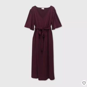 Flutter Short Sleeve Maternity Dress - Isabel L
